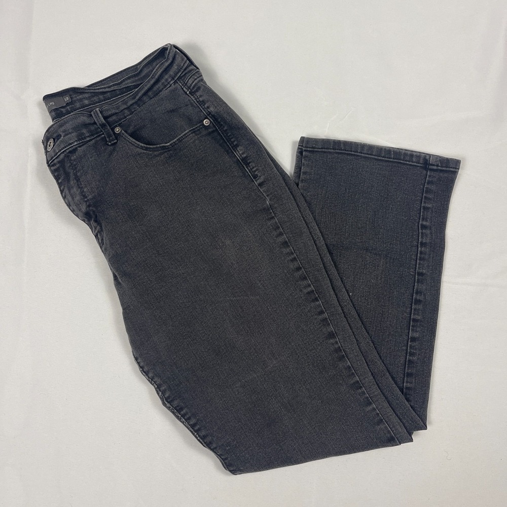 Levi's 505 Jeans Women's Size 12 31x30 Black Charcoal Denim Straight Leg